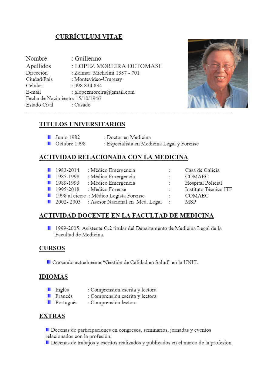 CV Dr. Guillermo Lopez​